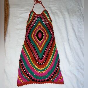 Fashion Nova Red and Pink Mini Dress